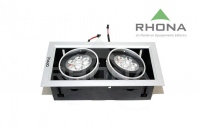 Luminaria Embutida Interior Doble