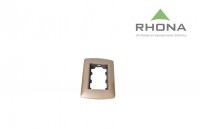 Placa Polimero - Bronce Metalica