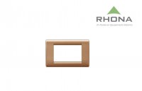 Placa Polimero - Bronce Metalica