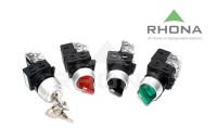 Selector Iluminado 2 Posiciones Aluminio