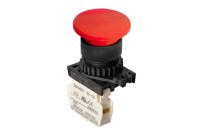 Interruptor con botón pulsador tipo hongo